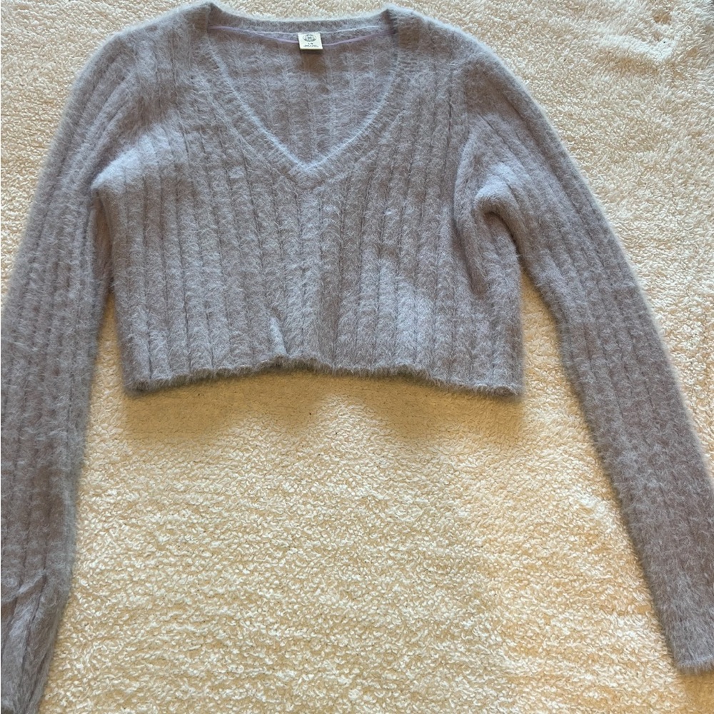 Urban outfitters gray crop sweater